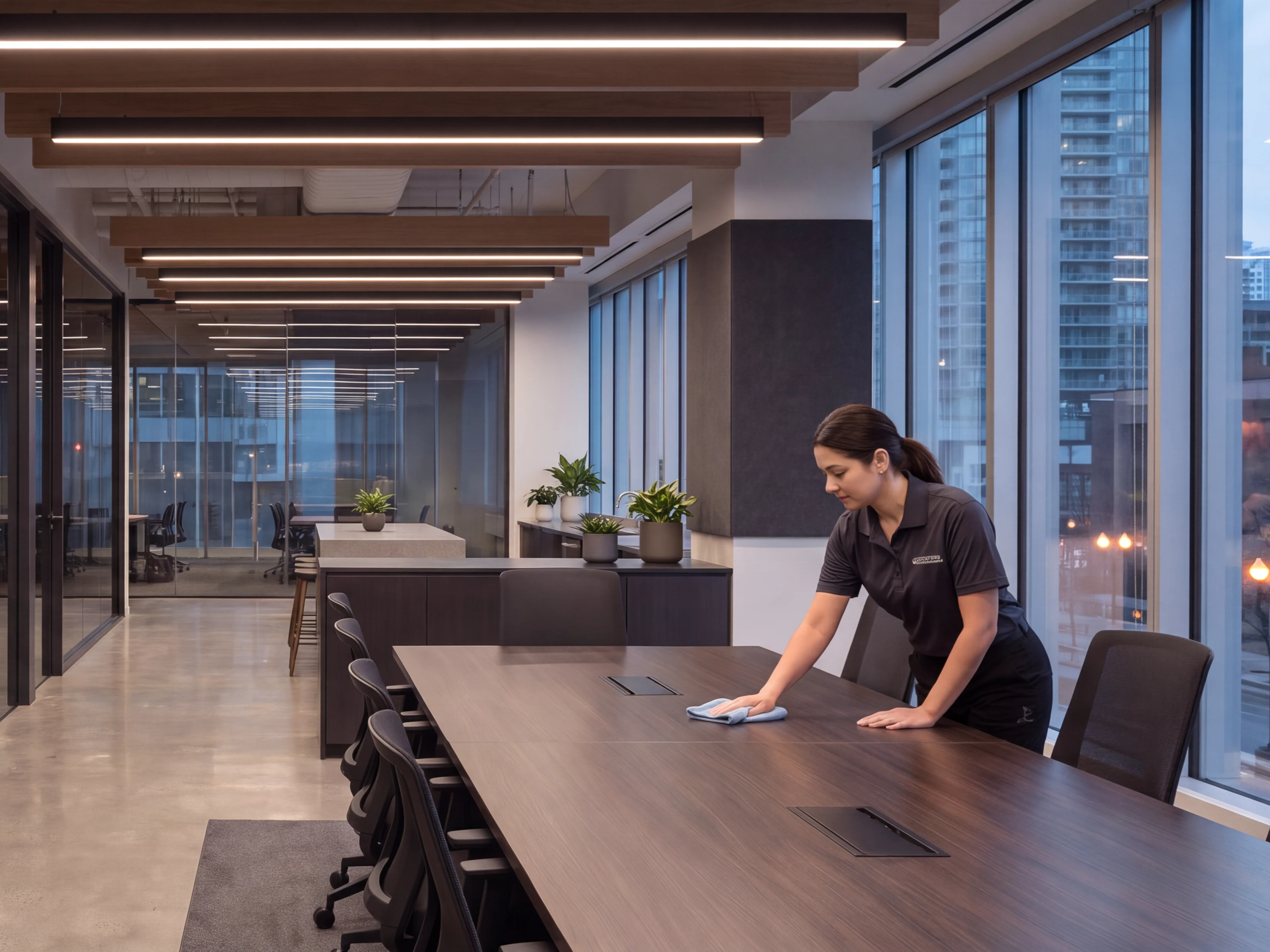 Espace de bureaux contemporain