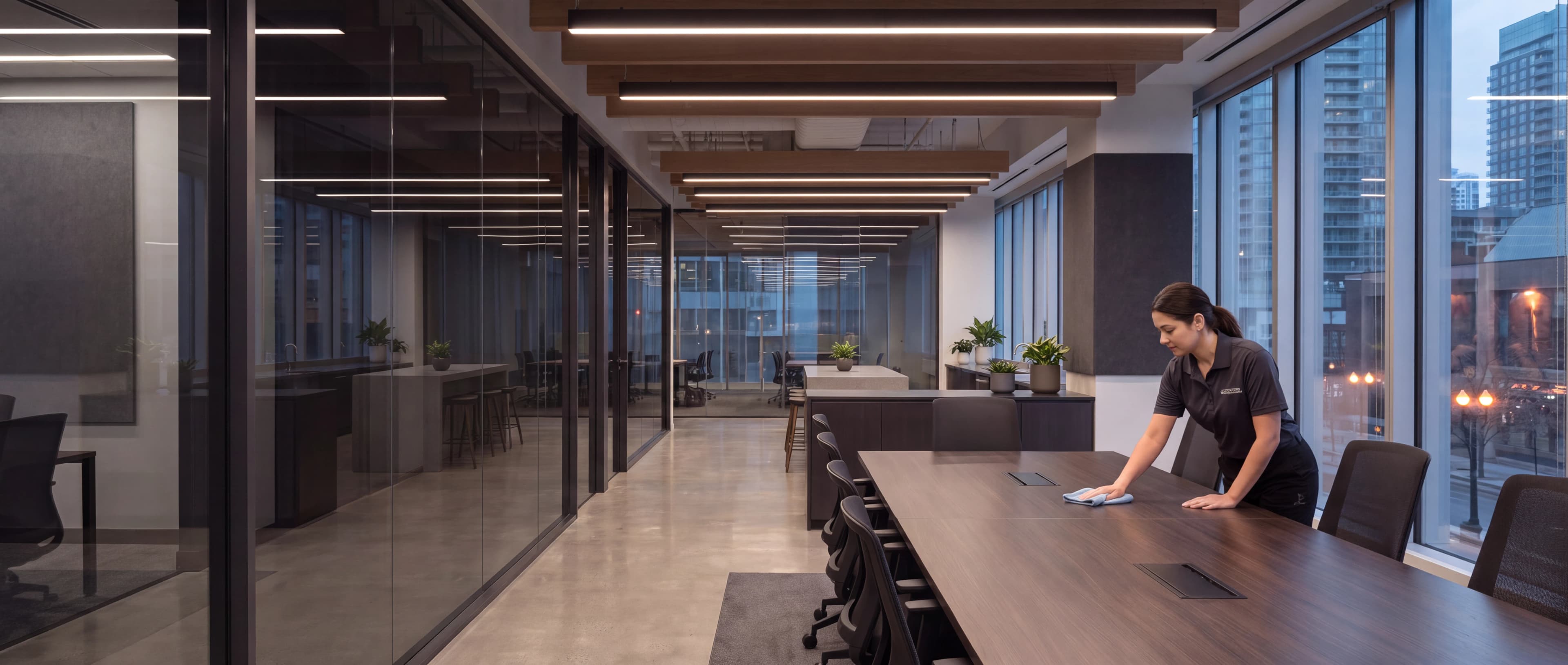 Espace de bureaux contemporain